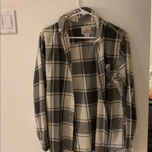 black and white flannel